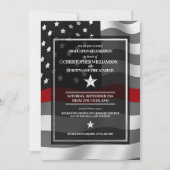 Invitation Fête de graduation de l'Académie des pompiers (Devant)