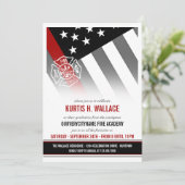 Invitation Fête de graduation de l'Académie des pompiers (Debout devant)