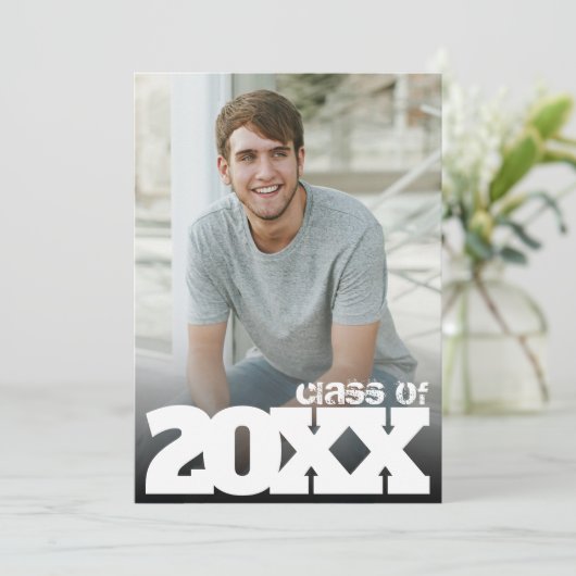 Invitation Fête de graduation de l'année audacieuse (Debout devant)