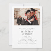 Invitation Fête de Graduation de l'école de droit de la photo (Dos)