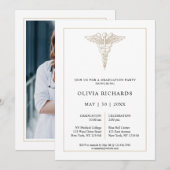 Invitation Fête de graduation de l'école Médicale moderne (Devant / Derrière)
