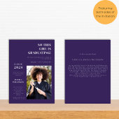 Invitation Fête de graduation de l'université de photo modern