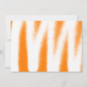 Invitation Fête de graduation de peinture Orange Spray modern (Dos)