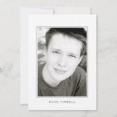 Invitation Fête de graduation du cadre photo moderne (Devant)