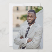 Invitation Fête de graduation du doctorat en or moderne (Dos)