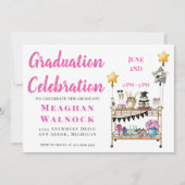 Invitation Fête de graduation du panier à barres (Devant)