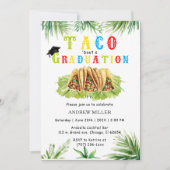 Invitation Fête de graduation Fiesta avec Tacos (Devant)