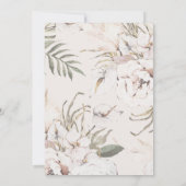 Invitation Fête de graduation florale (Dos)