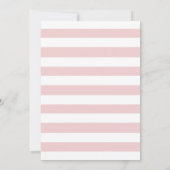 Invitation fête de graduation florale bleu et rose marine (Dos)