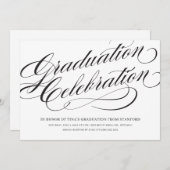Invitation Fête de graduation formelle (Devant / Derrière)