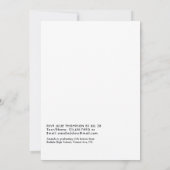 Invitation Fête de graduation géométrique (Dos)