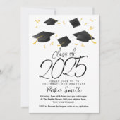 Invitation Fête de graduation moderne (Devant)