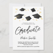 Invitation Fête de graduation moderne (Devant)