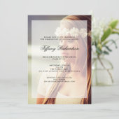 Invitation Fête de graduation moderne | Recouvrir avec photo (Debout devant)