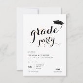 Invitation Fête de graduation modifiable (Devant)