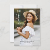 Invitation Fête de graduation modifiable (Dos)