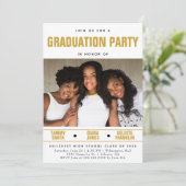 Invitation Fête de Graduation Multi Friend (Debout devant)