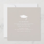 Invitation Fête de graduation Multi-Photo Moderne (Dos)