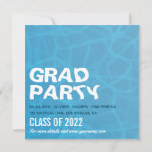 Invitation Fête de graduation nautique (Dos)