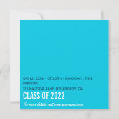 Invitation Fête de graduation nautique (Dos)