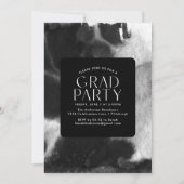 Invitation Fête de graduation photo blanche simple moderne (Dos)