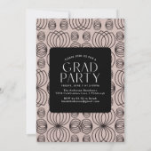 Invitation Fête de graduation photo blanche simple moderne (Dos)