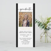 Invitation Fête de graduation photo moderne Digital Evite (Debout devant)