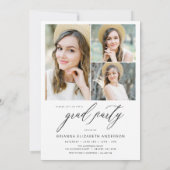 Invitation Fête de graduation photo moderne tendance (Dos)