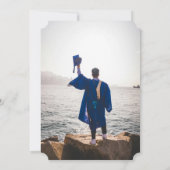 Invitation Fête de graduation photo personnalisée moderne (Dos)