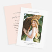 Invitation Fête de graduation photo simple et minimale