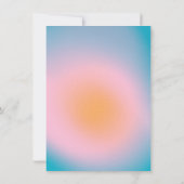 Invitation Fête de graduation photo Super couleur mod (Dos)