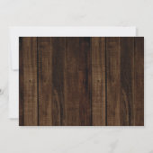 Invitation Fête de graduation photo Woodsy robuste (Dos)