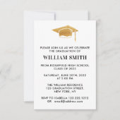 Invitation Fête De Graduation Simple Et Moderne (Devant)