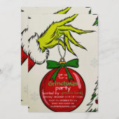 Invitation Fête de Grinchmas  (Devant / Derrière)