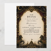 Invitation Fête de Halloween Carnaval Luxueuse (Devant / Derrière)