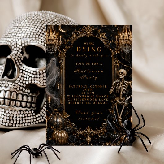 Invitation Fête de Halloween Classique Vintage