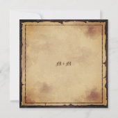 Invitation Fête de Halloween créative gothique victorienne vi (Dos)