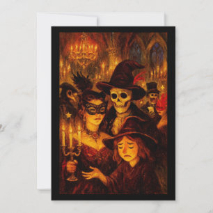 Invitation Fête de Halloween de Mascarade Gothique