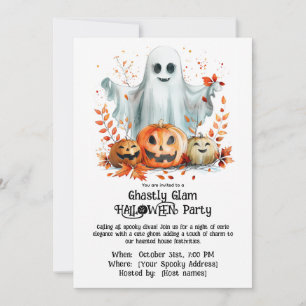 Invitation Fête de HALLOWEEN Glamour Macabre