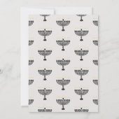 Invitation Fête de HANNUKAH Menorah (Dos)