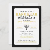 Invitation Fête de HANNUKAH Menorah (Devant)