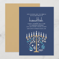 Fête de Hanoucca Amour & Lumière Ménorah Florale