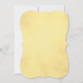 Invitation Fête de Hanukkah dorée et bleue (Dos)