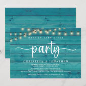 Invitation Fête de "Happily Ever After", Évasion aux guirland (Devant / Derrière)