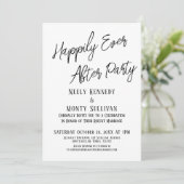 Invitation Fête de "Happily Ever After" : un événement simple (Debout devant)