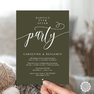 Invitation Fête de "Heureux jusqu'à la fin des temps", scénar