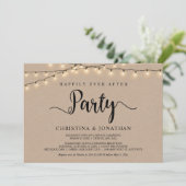 Invitation Fête de « Heureux pour toujours », Fuite amoureuse (Debout devant)