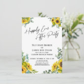 Invitation Fête de "Ils vécurent heureux à jamais" Eucalyptus (Debout devant)