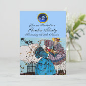 INVITATION FÊTE DE JARDIN DES OISEAUX DE PRINTEMPS, MONOGRAMM (Debout devant)