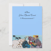 INVITATION FÊTE DE JARDIN DES OISEAUX DE PRINTEMPS, MONOGRAMM (Dos)